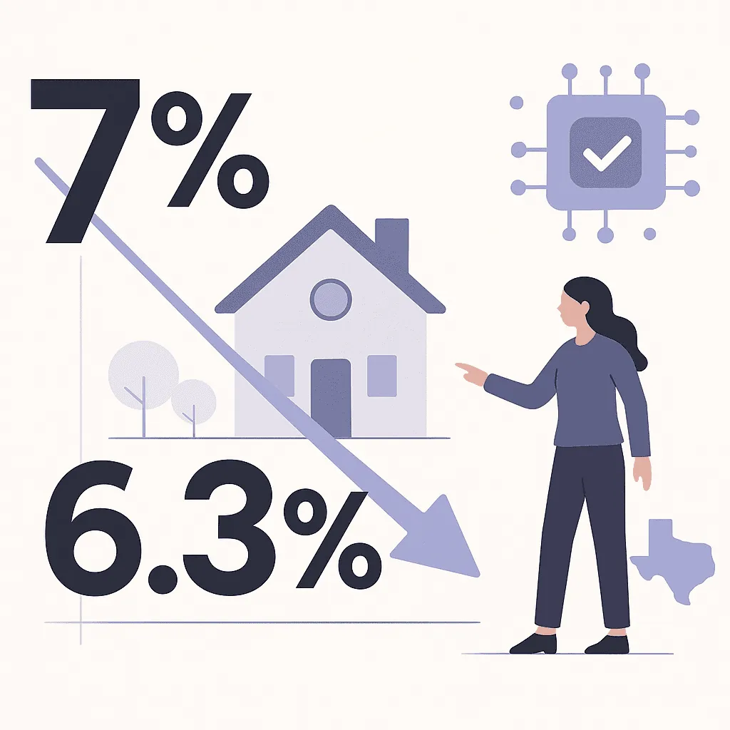 Should I Refinance My 7 % 30-Year Mortgage in Texas Now That 2025 Rates Average 6.3 %?